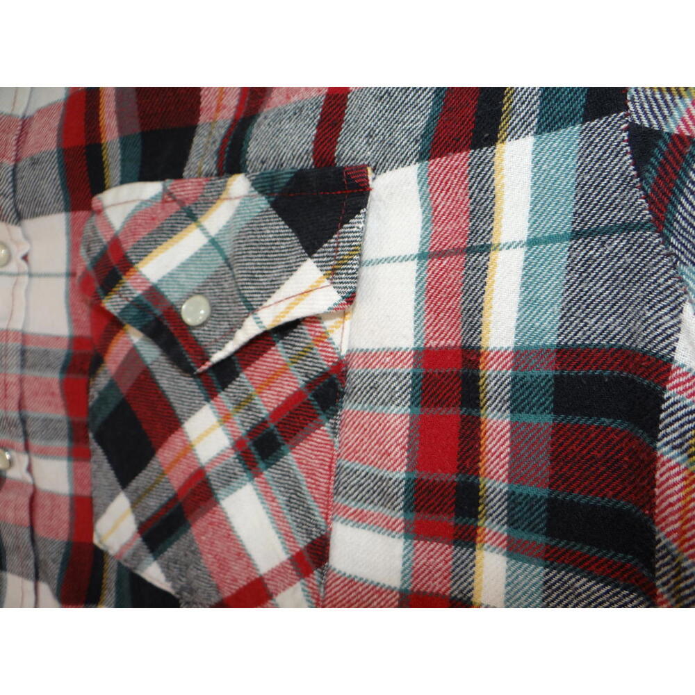 Plains Western Wear Plaid Button-Up Shirt Size Large - Picture 3 of 9